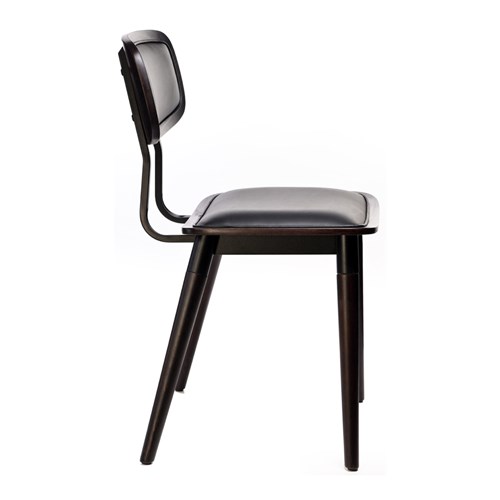 4242203_Felix Chair – Black Vinyl Seat – Chocolate – Black Frame_f7